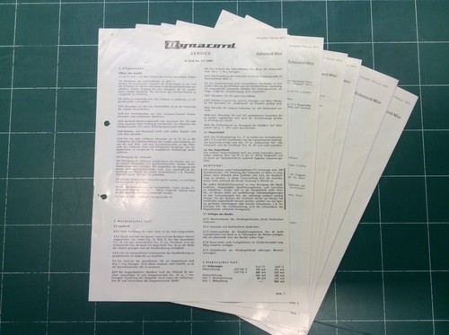 Service manual schema - service, dynacord