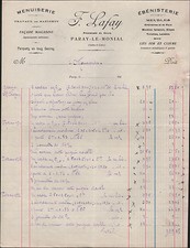 PARAY-LE-MONIAL (71) CARPENTRY / EBENISTERY "F. LAFAY" in 1920