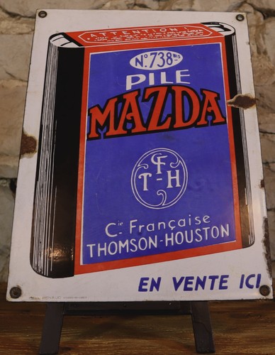 Ancienne plaque émaillée