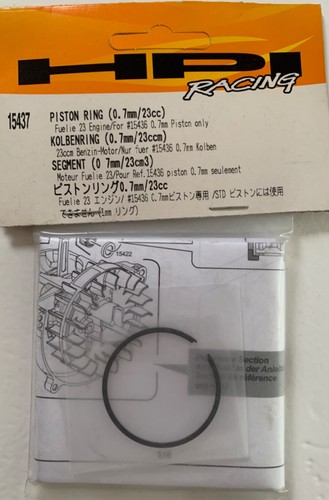 Segment moteur - segment, (0,7mm/23cc)