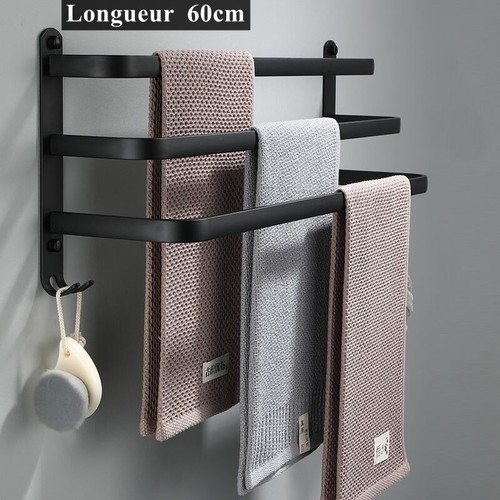 Porte serviette 60cm salle - serviette,