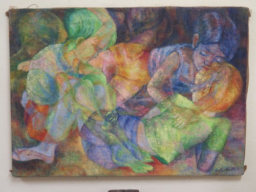 Tableau huile sur toile - tableau,