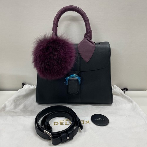 Delvaux brillant black medium - black,