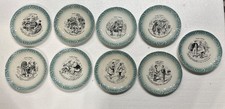 9 Assiettes parlantes VOYAGES