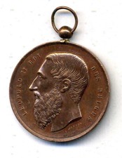 Médaille Belge en cuivre