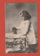 CPA FANCY - GIRL AND IRONING IN 1903