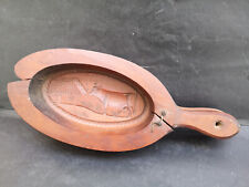 Moule a beurre ancien  bois fruitier origine Berry Longueur 35,5 cms