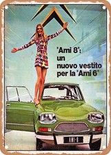 METAL SIGN - 1969 Citroen Ami