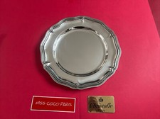PLAT ROND CHRISTOFLE  FILET TRÈS BEL ETAT METAL ARGENTE DIAMETRE 33CM