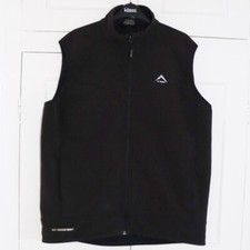 K-Way Bodywarmer Jacket Size Large Mens True Black Caldo Soft Shell 2 Eco Used