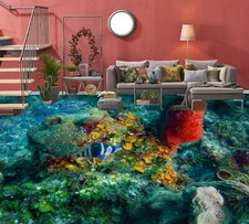 Pierres de fond marin 3D 0960 sol peinture murale indécise image papier peint famille Allemagne