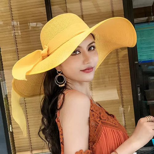 Chapeau soleil paille femme - soleil,