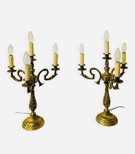 Grand chandeliers Louis XV en bronze doré massif, décors de feuilles d’acanthes