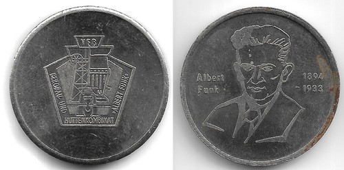 Hettstedt medal freiberg veb - hettstedt,