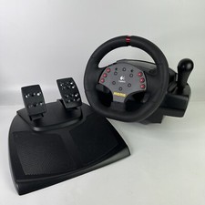 Logitech MOMO Racing Force Feedback Steering Wheel PC with Pedals