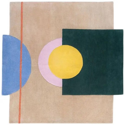 Tapis coloré laine - coloré,