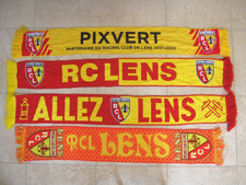 Lot 4 echarpe supporter Football Rc Lens RCL Scarf vintage Retro