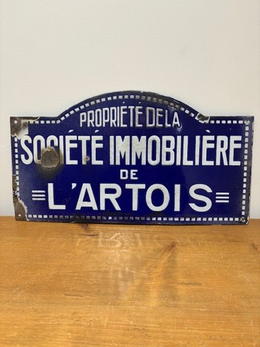 Plaque émaillée ancienne - plaque,