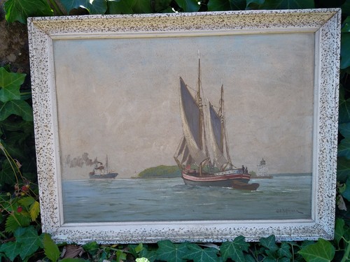 Huile marine sur panneau