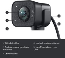 Logitech StreamCam Webcam 1920