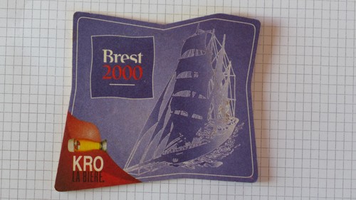 Beer mat france kronenbourg - beer,