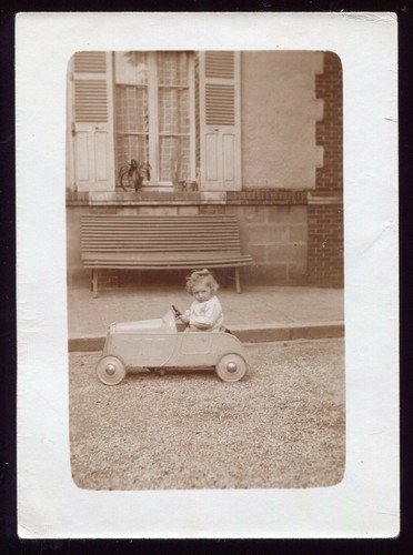 Old photo pedal car - old, photo.