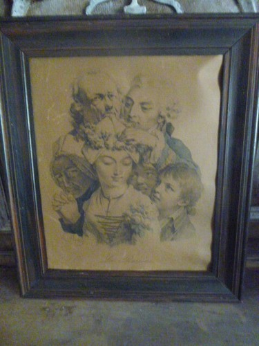 Lithographie gravure ancienne