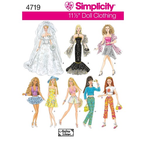 Simplicity 4719 poupées - 4719,