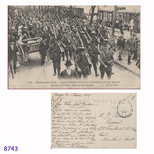 8743 cpa carte postale - cp,