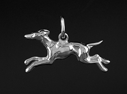 Pendentif chien levrier - chien,