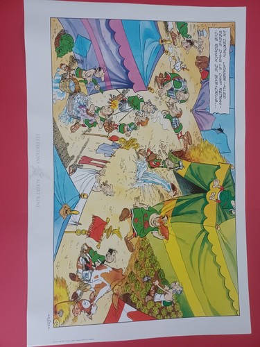 Sérigraphie astérix camp - sérigraphie,