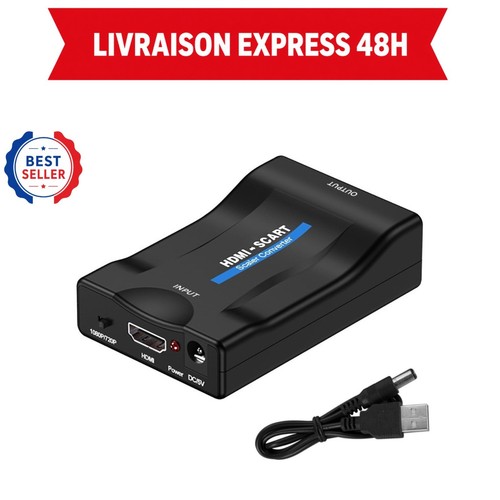 Adaptateur hdmi vers péritel - vers,