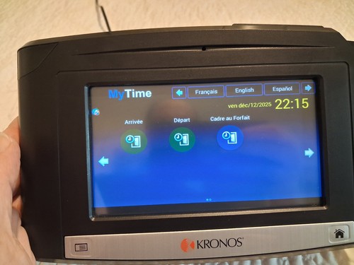 Pointeuse badgeuse kronos 9100 - pointeuse,