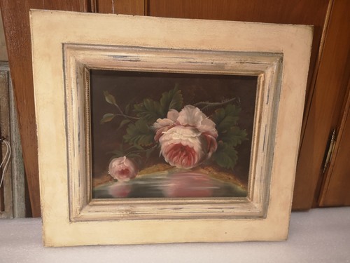 Tableau fleurs huile - tableau,
