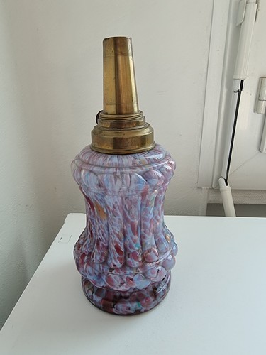 Lampe pétrole verre art - lampe,