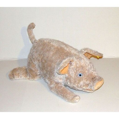 Peluche cochon couché doudou - cochon,