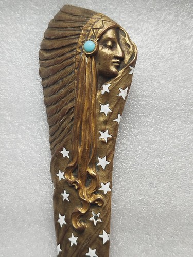 Coupe papier bronze doré - , art