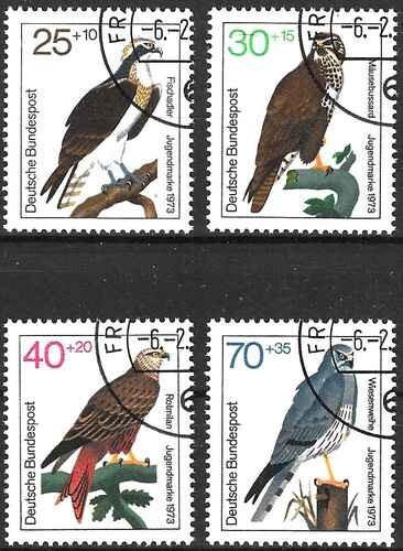 Timbres oiseaux rapaces - timbres,