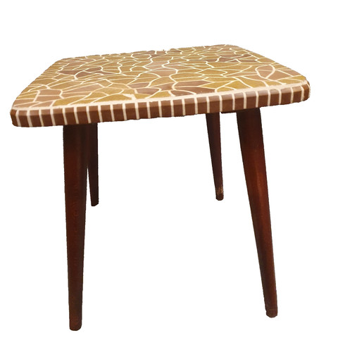 Table fleur mosaïque - fleur, en