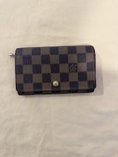 Authentic Louis Vuitton Damier Ebene Porte-Monnaie Billets Tresor Wallet CA1012