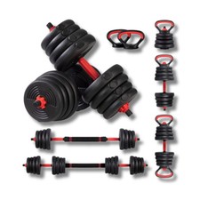 Set De Haltères Réglables Avec Disques De Haltérophilie Gym - Avec Imperfections