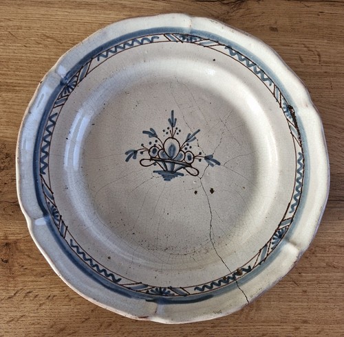 Ancienne plat faïence - ancienne,