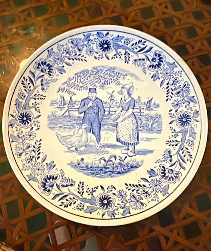 Delft blue white - blue, wall