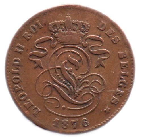Centimes 1876 belgique - 1876,
