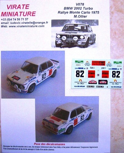 V078 bmw 2002 turbo rallye - bmw,