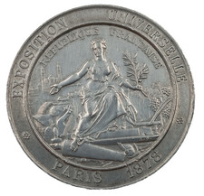 F3/09/25 (REF27292) Médaille EXPOSITION UNIVERSELLE PARIS 1878 french medal