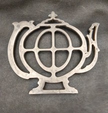 Ancien dessous de plat métal vintage - Forme théière