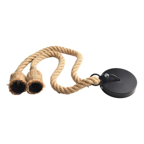 Lustre rustique corde chanvre