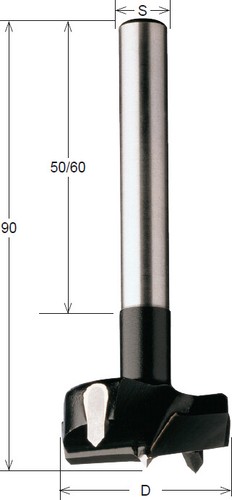 Cmt perceuse bois ø14 60mm - perceuse,