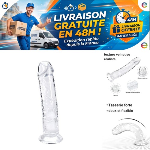 Gode ventouse réaliste - cm,